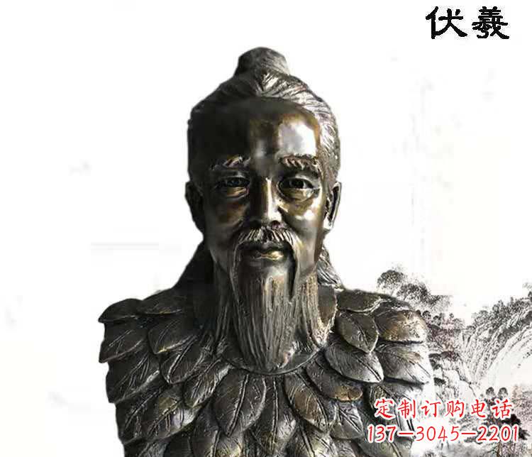 温州经典古神伏羲雕像,文化艺术绽放光芒