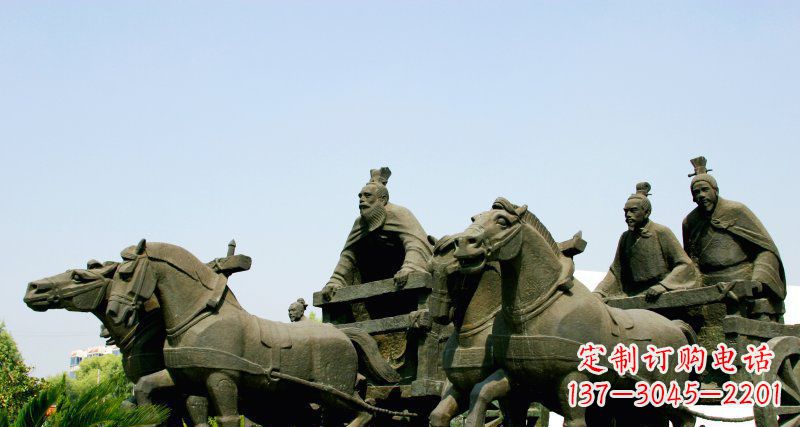 温州中领雕塑--尊贵马车雕塑