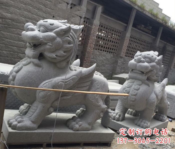 温州古代神兽大理石貔貅石雕