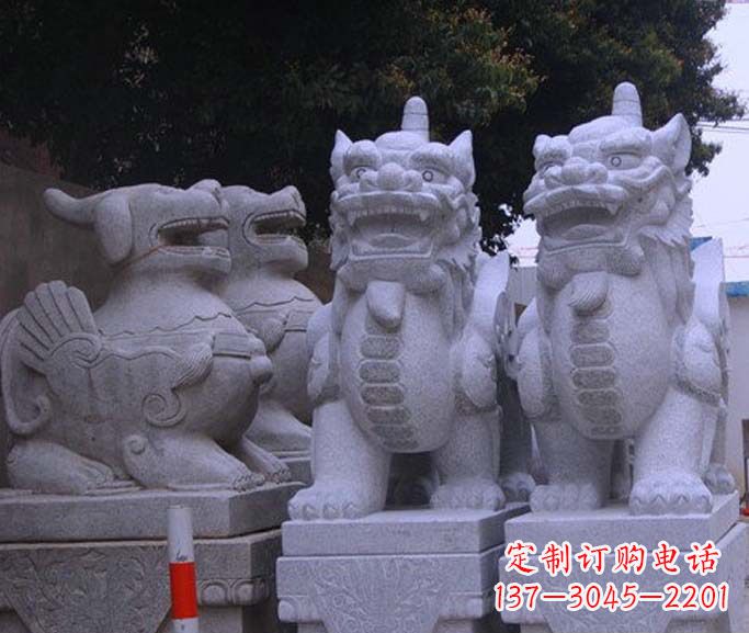 温州古典独角兽石雕