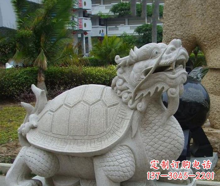 温州古代神兽龙龟石雕