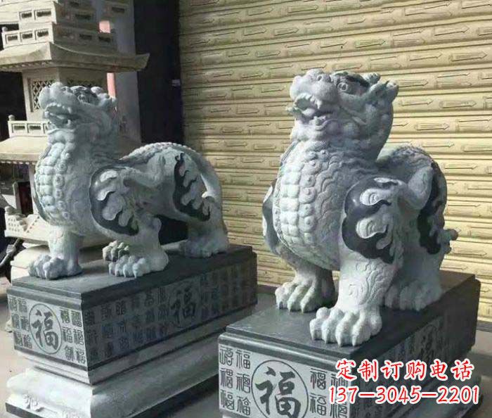 温州传承经典的古典貔貅石雕