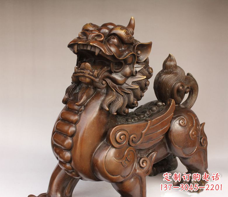 温州古代神兽貔貅铜雕
