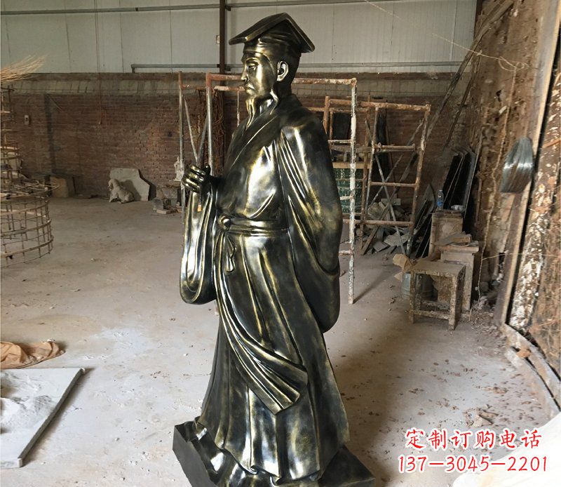温州千古经典——代表古代艺术审美的王羲之雕塑
