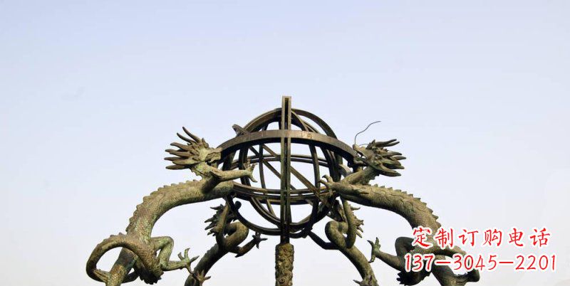 温州传承中国古代文化,浑天仪铜雕——让精致的往事重现