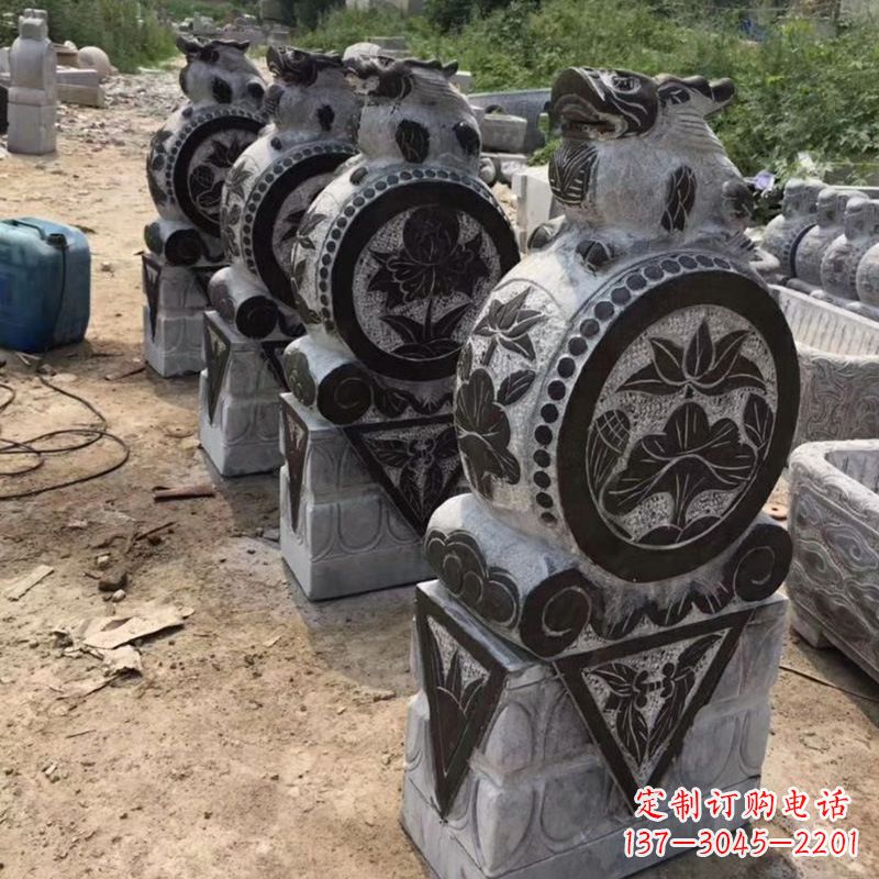 温州定制古典门墩雕塑,展现古典文化精髓