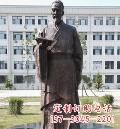 温州传承古代珍贵文化—祖冲之铜雕塑