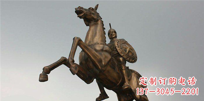 温州古罗马骑马战士铜雕