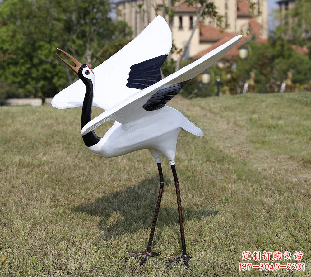 温州贵族气质,匠心精神:古人仙鹤雕塑