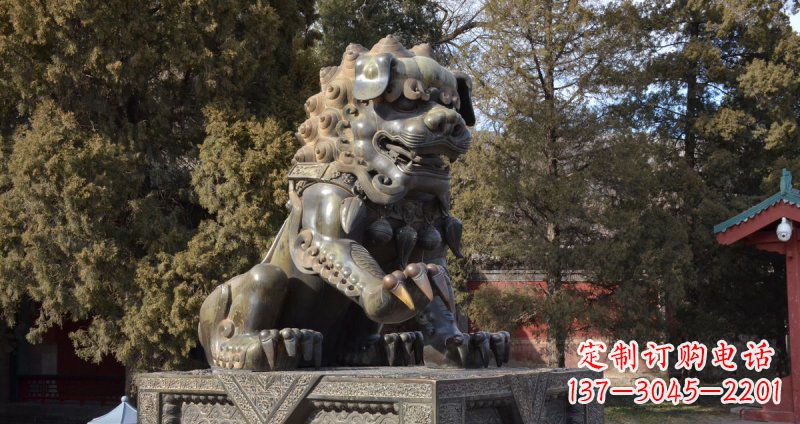 温州故宫狮子雕塑,展现古代文化之美