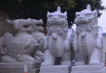 温州古典独角兽石雕
