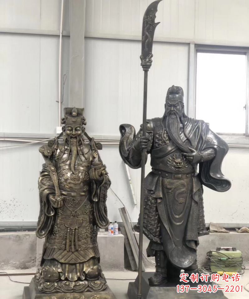 温州海量关公雕塑把财神收入囊中!