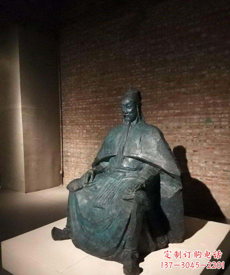 温州古典御守关公铜雕