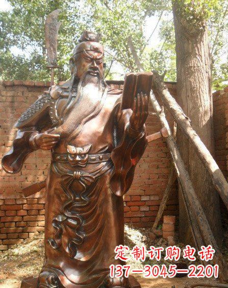 温州全新关公铜雕,让你的收藏更个性!