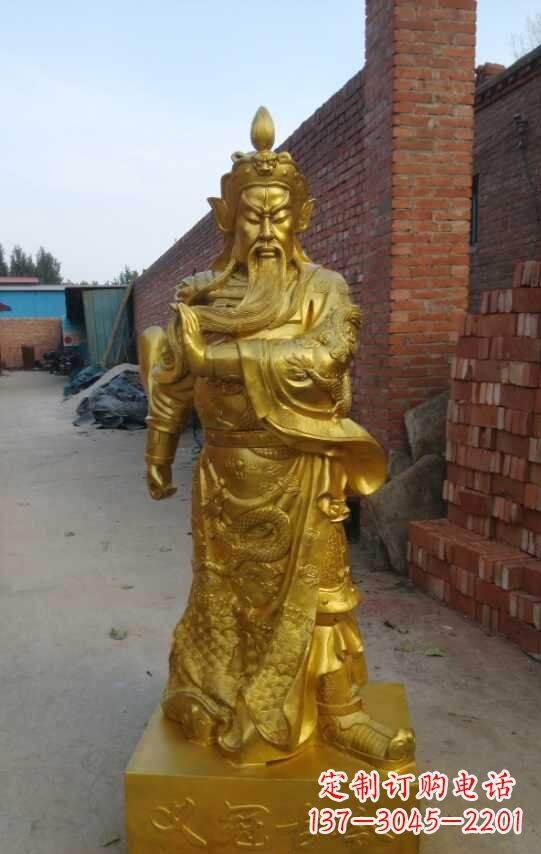 温州精美关公铜像雕塑