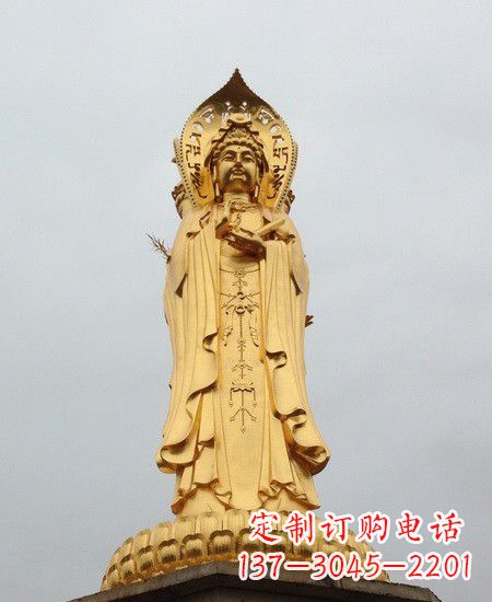 温州观音铜雕塑-传承千年古风