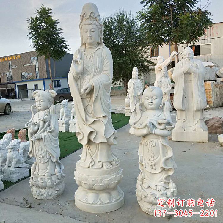 温州永恒的祝福——观音菩萨送子佛像石雕