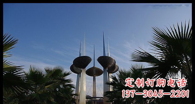 温州广场不锈钢避雷针抽象雕塑11