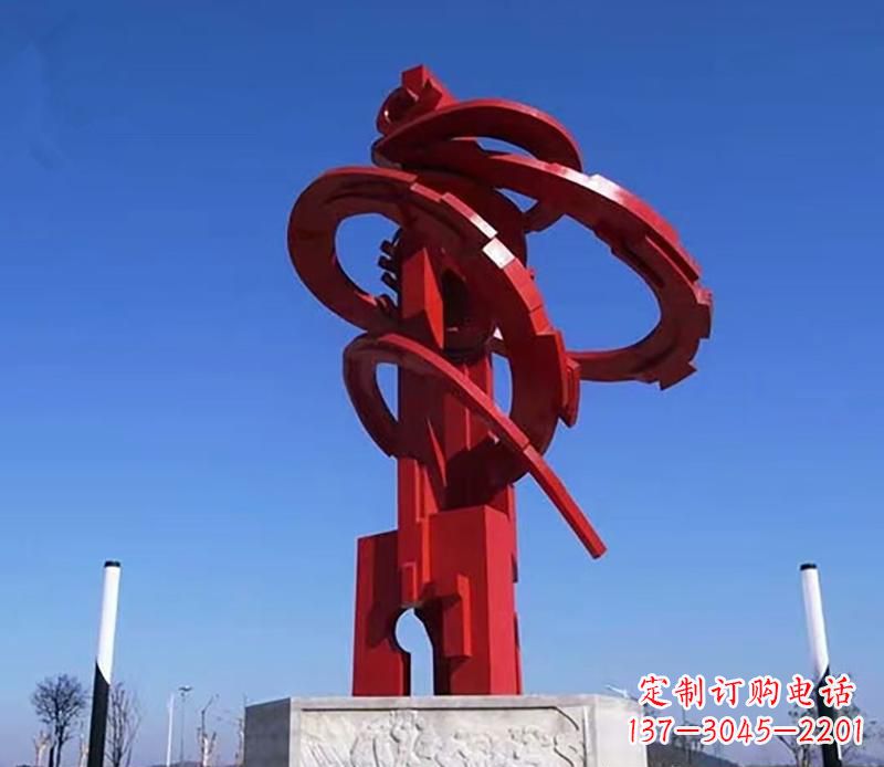 温州飘带不锈钢抽象雕塑