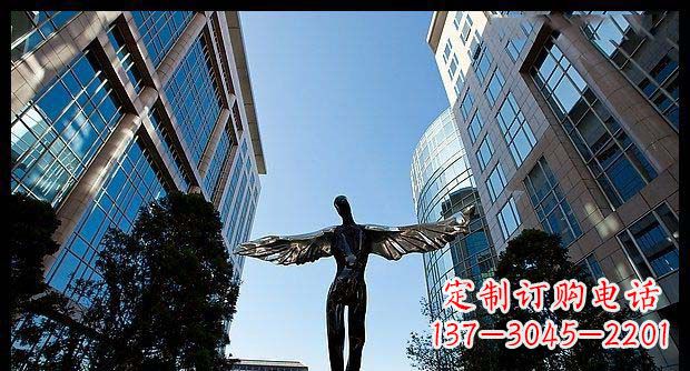 温州精美不锈钢抽象天使雕塑