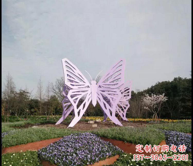 温州广场不锈钢创意蝴蝶雕塑