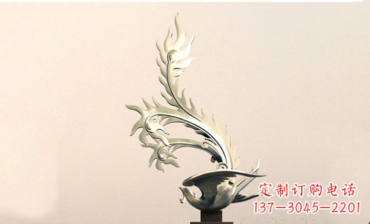 温州精致的不锈钢凤凰雕塑