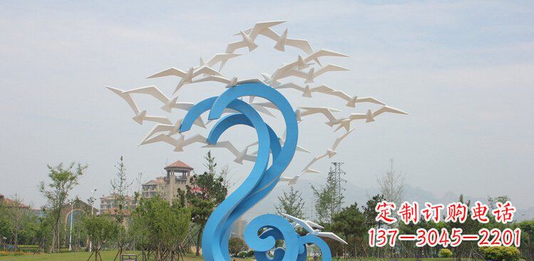 温州精美的不锈钢鸽子雕塑