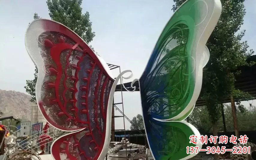 温州精美不锈钢蝴蝶雕塑