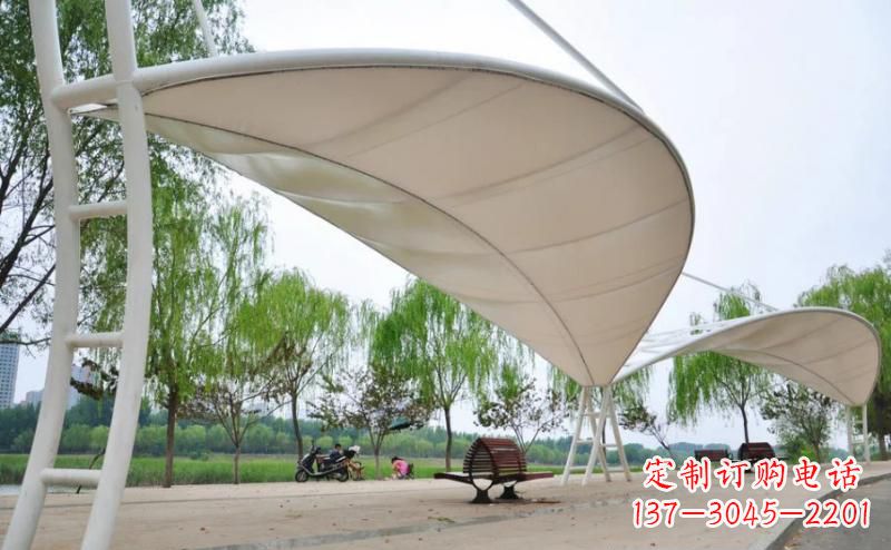 温州广场不锈钢凉亭雕塑