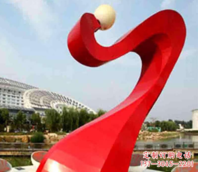 温州不锈钢飘带景观雕塑,重新定义型格空间