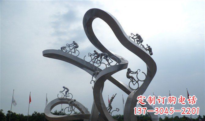 温州让你个性十足的自行车雕塑