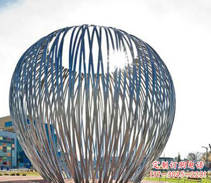 温州中领雕塑|铸就不锈钢树叶风雕塑