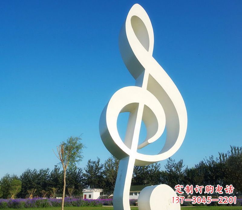 温州不锈钢音符雕塑,把音乐之美立起来