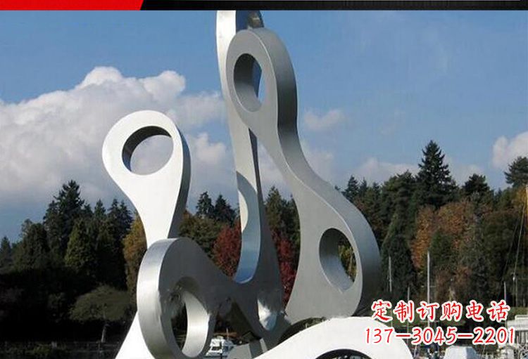 温州广场不锈钢字母景观雕塑