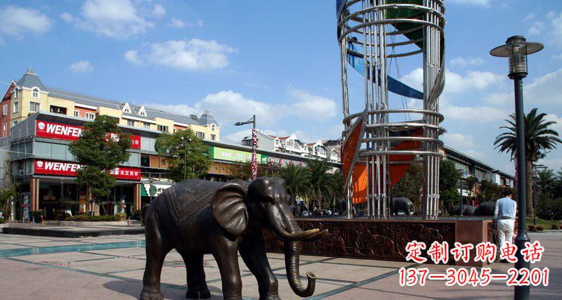 温州大象雕塑,倍受关注