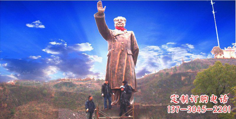 温州广场大型毛主席伟人铜雕