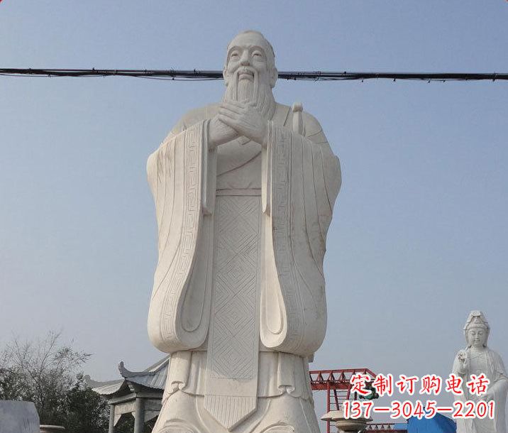 温州广场大型孔子石雕