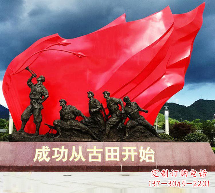 温州专业打造精美战士铜雕