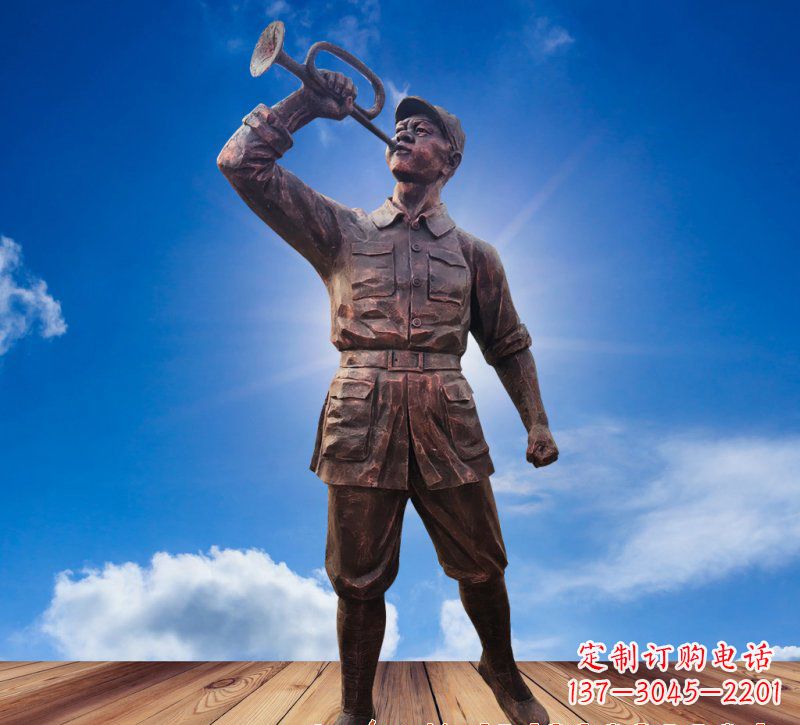 温州领雕塑:具有历史意义的红军铜雕