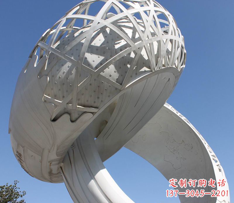 温州广场戒指不锈钢雕塑