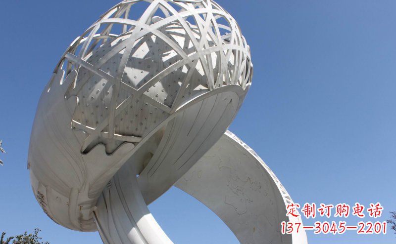 温州广场戒指不锈钢雕塑 (2)