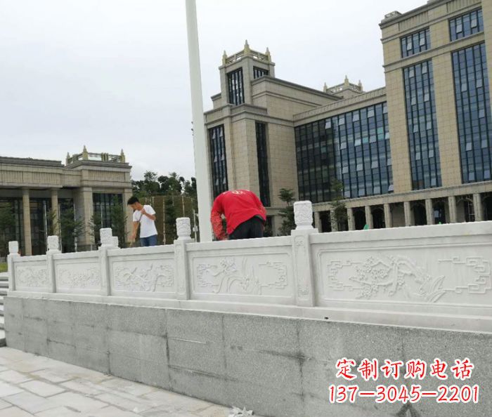 温州广场景观大理石栏板雕塑 (2)