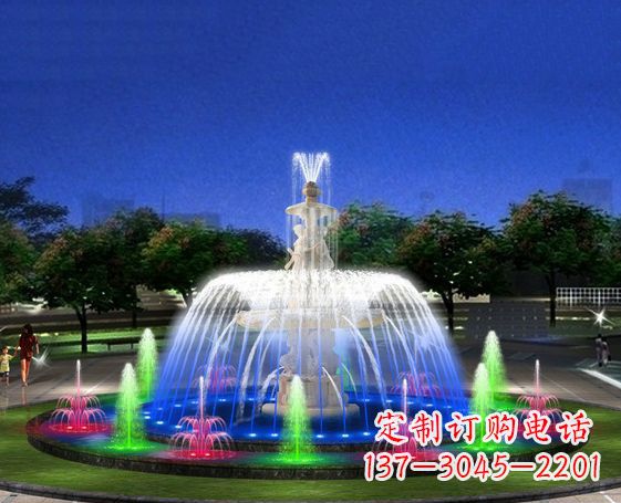 温州广场景观大型喷泉石雕 (2)