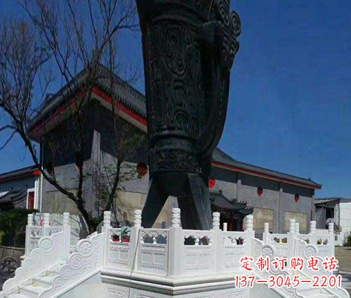 温州汉白玉升旗台石雕:高贵而典雅