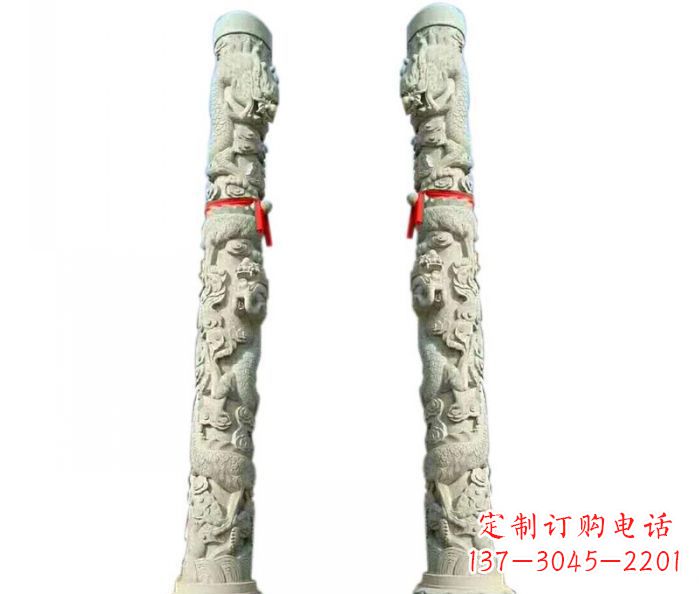 温州时尚的盘龙柱石雕,给你不一样的空间