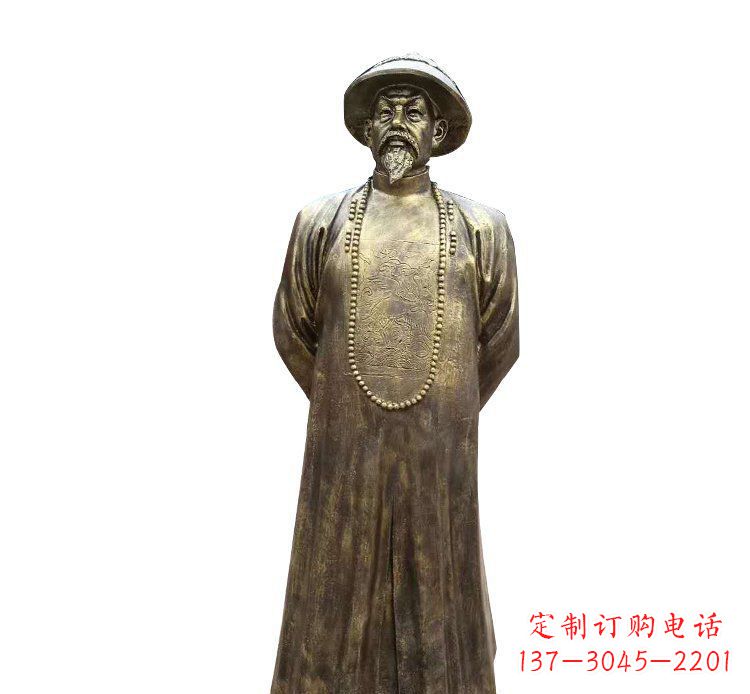 温州纪念林则徐的铜雕精品
