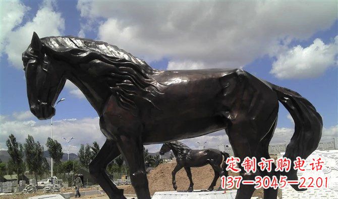 温州广场马动物铜雕 (3)