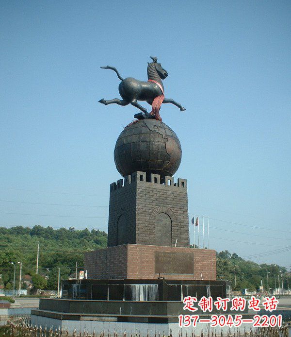 温州地球城市景观铜雕,永恒传承着历史记忆