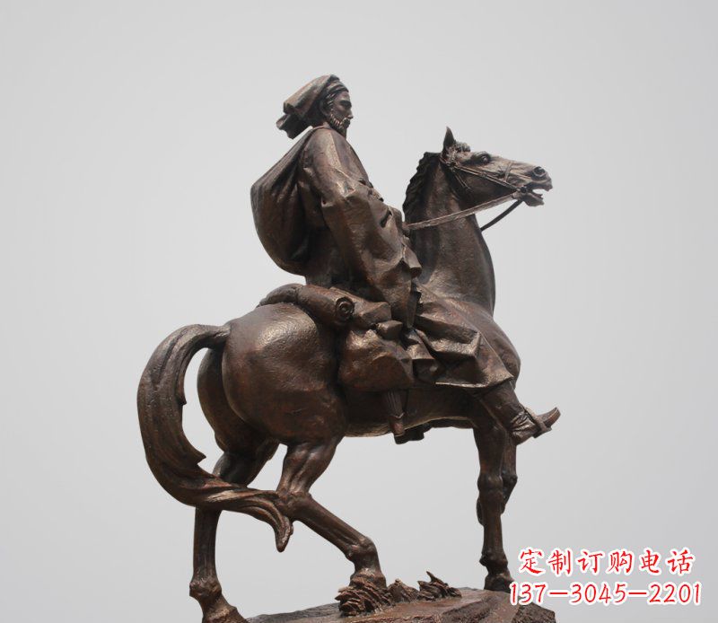 温州典雅欧式骑马人雕塑