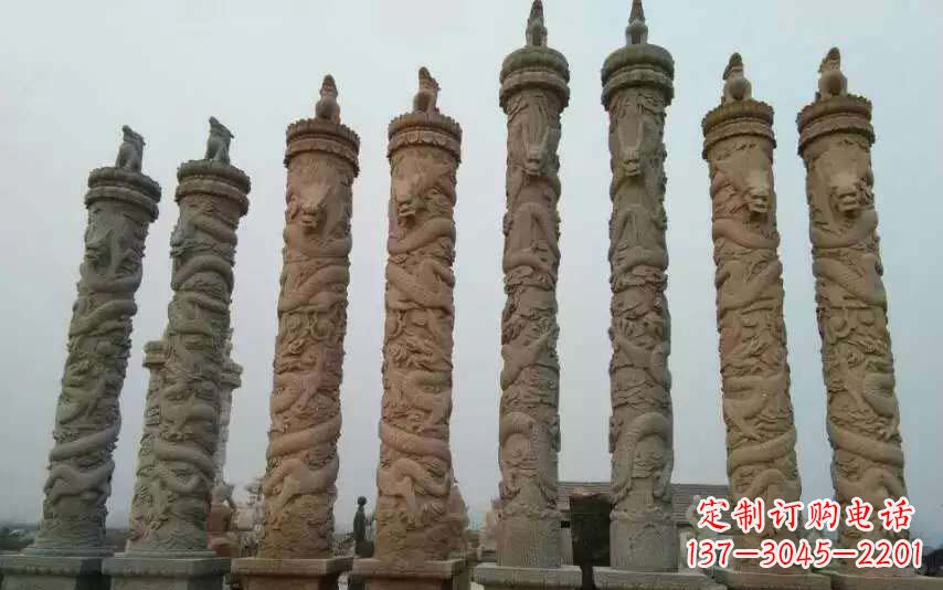 温州风格独特的盘龙石雕